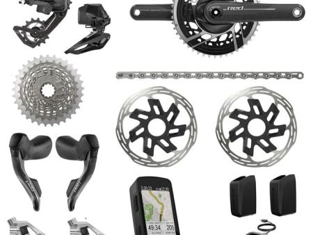 2024 SRAM Red AXS E1 Complete Groupset Including Hammerhead GPS Fashion