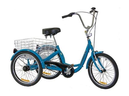 Gomier 2500 Series 20  Coaster (Footbrake) Adult Tricycle - Blue Cheap