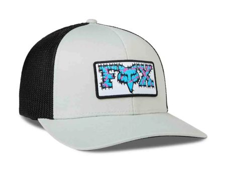 Fox Barbed Wire Flexfit Hat - Slate Grey Cheap