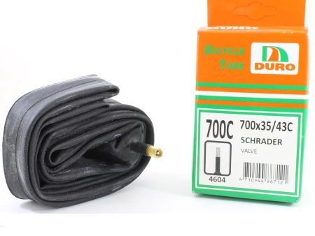 Duro Bicycle Tube - 700 x 35-43c Schrader Hot on Sale