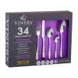 Viners Stainless Steel Cutlery Set, 34 Piece Discount