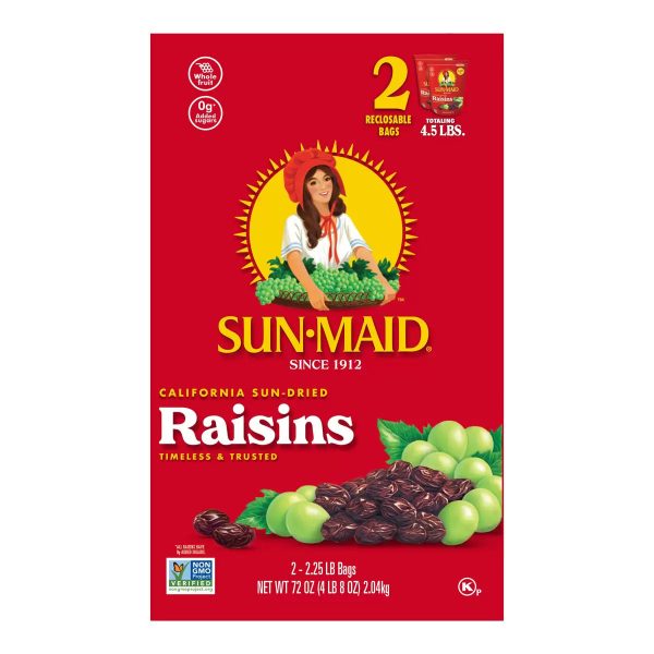 Sun Maid California Raisins Pack of  2.04kg Sale