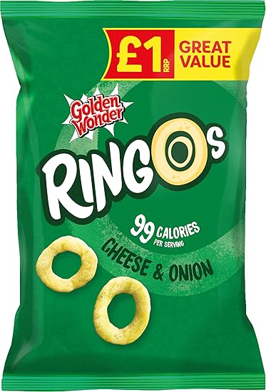 Golden Wonder. Ringos, Cheese & Onion, 18 x 40g For Cheap