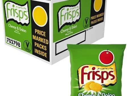 Frisps Cheese & Onion Flavour Wheat Snacks of 30 x 30g Online Hot Sale