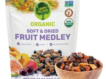 Happy Village Organic Soft & Dried Fruit Medley Pack of 1x 567g Online